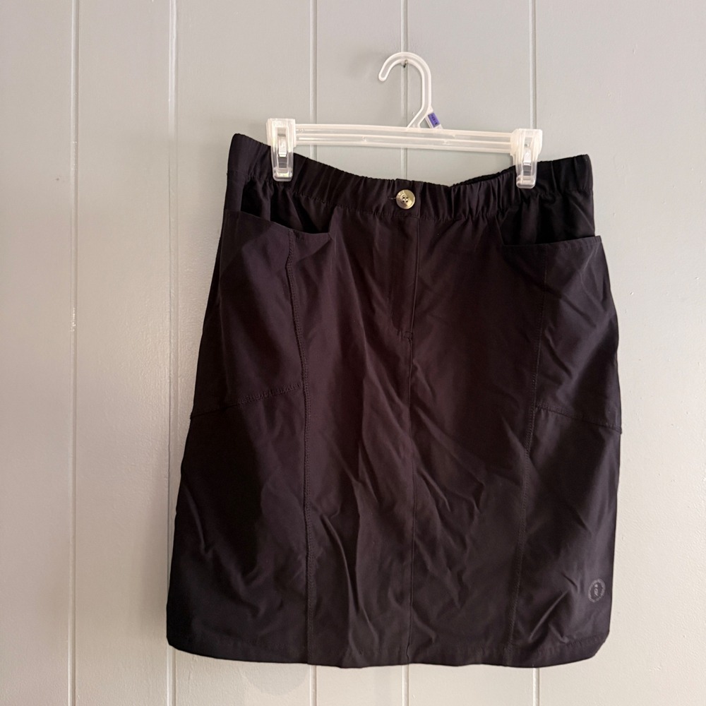 Little Donkey Andy Womens XL Black‎ Hiking Skort Athletic Golf Skirt Pockets